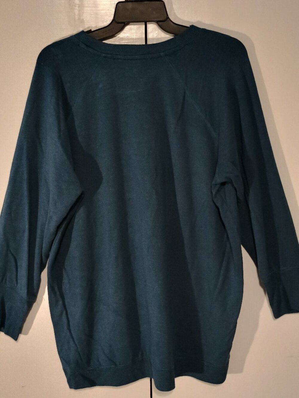 Workshop Republic Clothing Teal Modal High Low Tunic Top 0X Plus Size Long Sleev - Picture 3 of 7